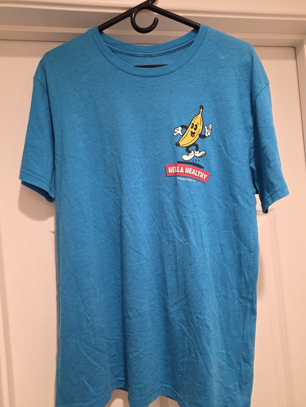 Super Fresh Blue Graphic Tee Hella Healthy Line - Banana